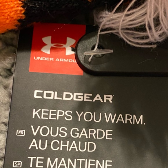 Under Armour Tiger ColdGear Orange Black Hat M 4-6 - Picture 9 of 9